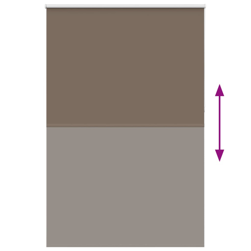 Verdunkelungsrollo Kaffeebraun 160x230cm Stoffbreite 156,6cm