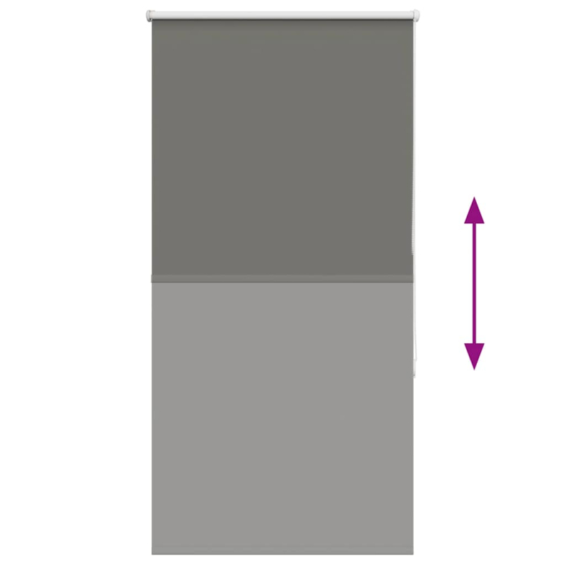 Verdunkelungsrollo Grau 70x150 cm Stoffbreite 65,7 cm Polyester