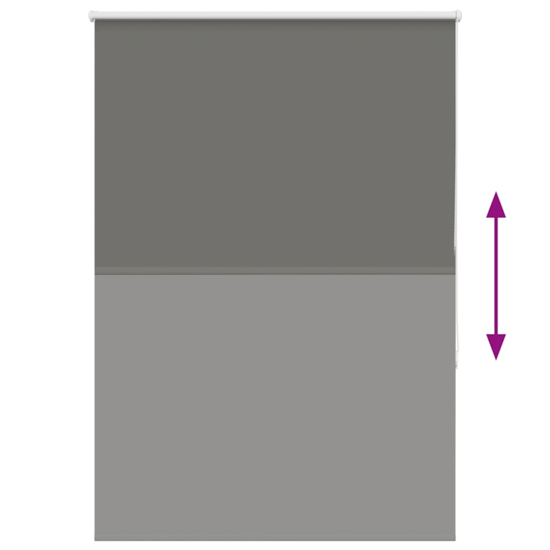 Verdunkelungsrollo Grau 100x150cm Stoffbreite 95,7 cm Polyester