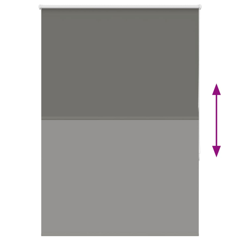 Verdunkelungsrollo Grau 100x175cm Stoffbreite 95,7 cm Polyester