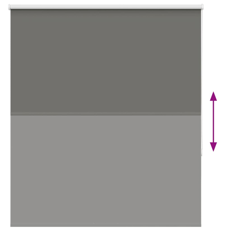 Verdunkelungsrollo Grau 135x175cm Stoffbreite 131,6cm Polyester