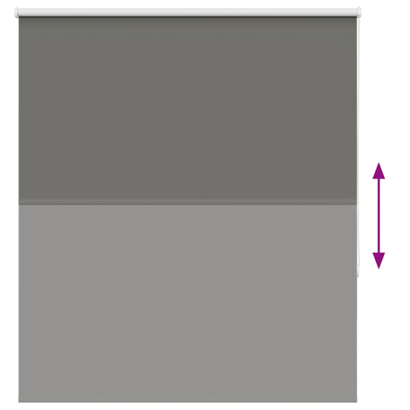 Verdunkelungsrollo Grau 140x175cm Stoffbreite 136,6cm Polyester