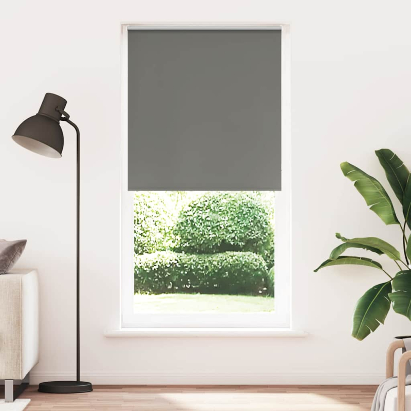 Verdunkelungsrollo Grau 105x210cm Stoffbreite 100,7cm Polyester