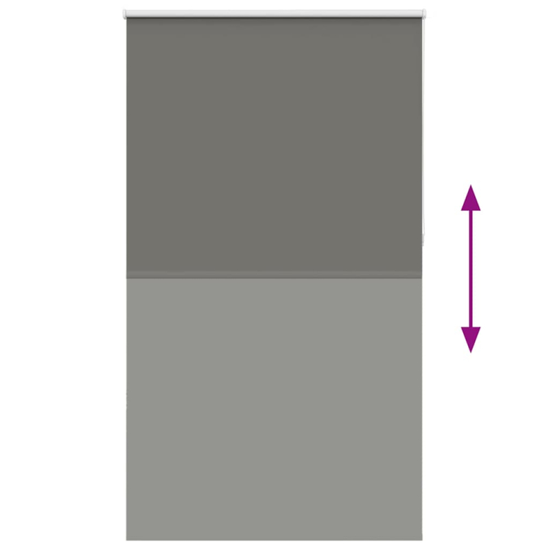 Verdunkelungsrollo Grau 125x210cm Stoffbreite 121,6cm Polyester