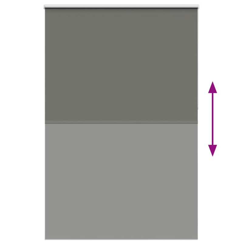 Verdunkelungsrollo Grau 160x210cm Stoffbreite 156,6cm Polyester