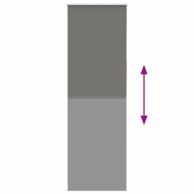 Verdunkelungsrollo Grau 85x230 cm Stoffbreite 80,7 cm Polyester