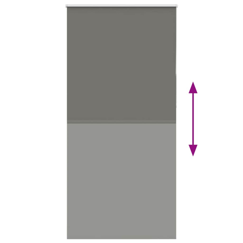 Verdunkelungsrollo Grau 115x230cm Stoffbreite 110,7cm Polyester