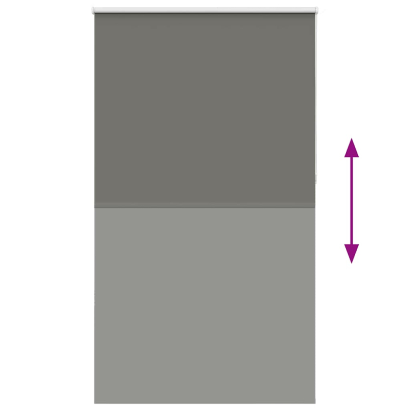Verdunkelungsrollo Grau 120x230cm Stoffbreite 116,6cm Polyester