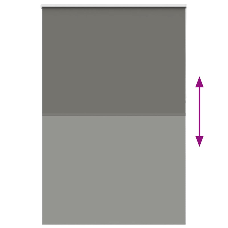 Verdunkelungsrollo Grau 155x230cm Stoffbreite 151,6cm Polyester