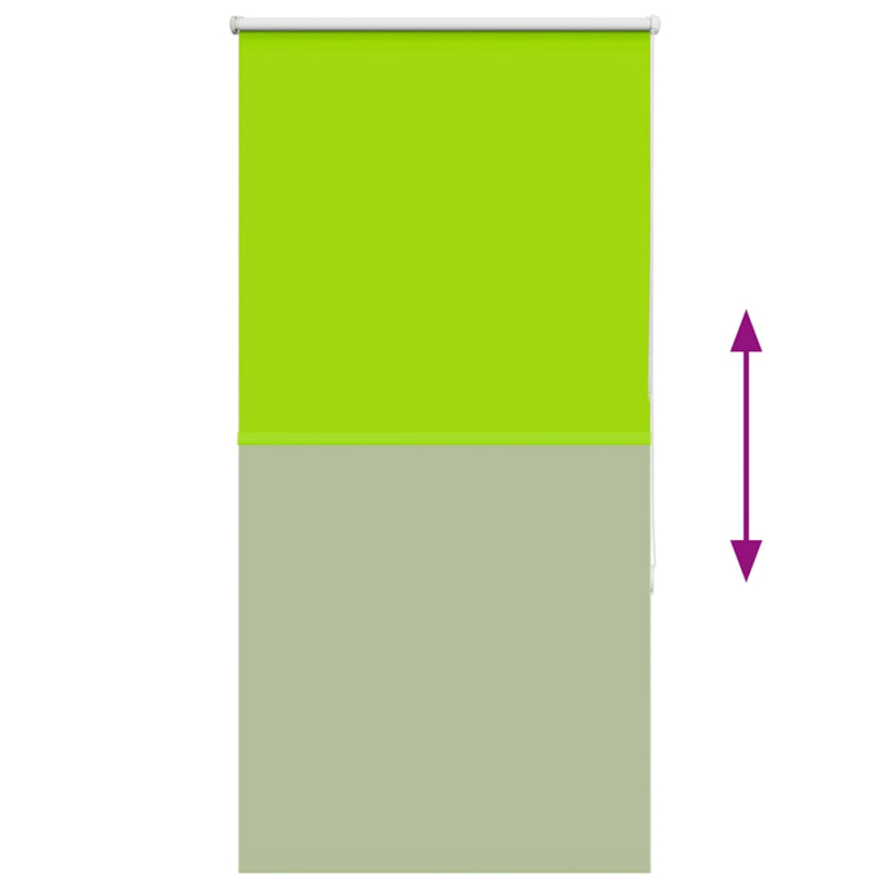Verdunkelungsrollo Grün 80x130 cm Stoffbreite 75,7 cm Polyester