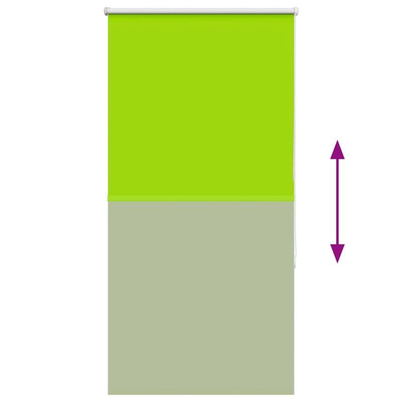 Verdunkelungsrollo Grün 85x130 cm Stoffbreite 80,7 cm Polyester