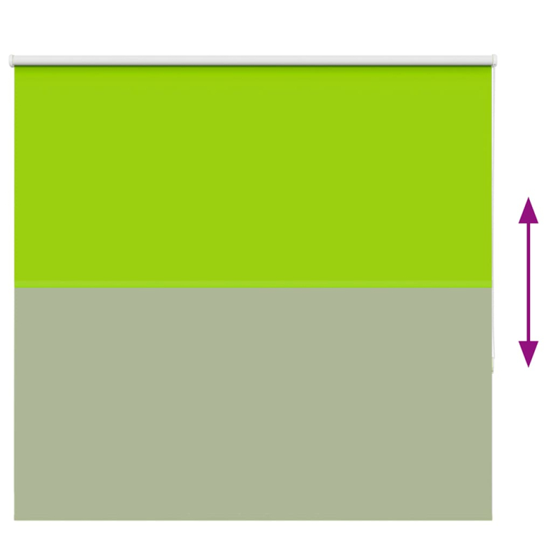 Verdunkelungsrollo Grün 165x175cm Stoffbreite 161,6cm Polyester