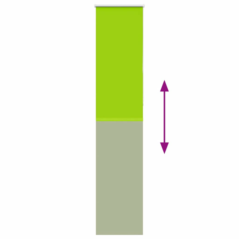 Verdunkelungsrollo Grün 50x210 cm Stoffbreite 45,7 cm Polyester