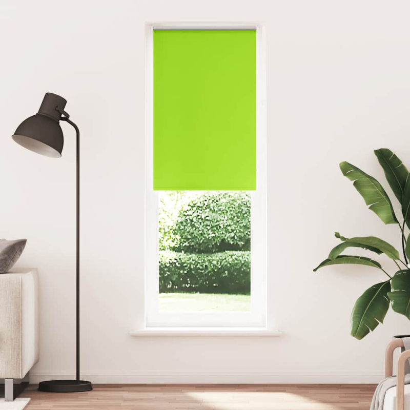 Verdunkelungsrollo Grün 80x210 cm Stoffbreite 75,7 cm Polyester