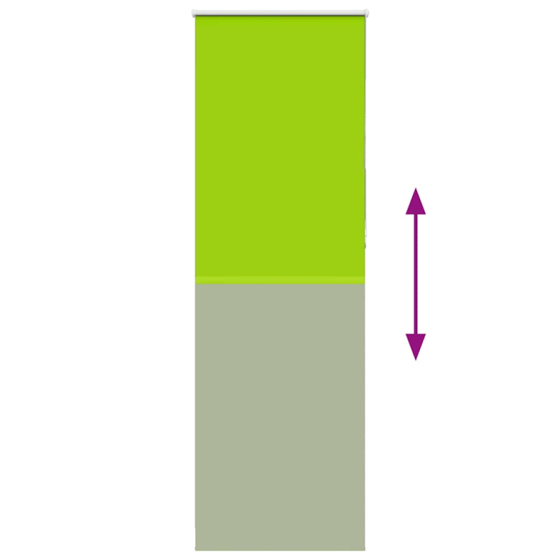 Verdunkelungsrollo Grün 80x230 cm Stoffbreite 75,7 cm Polyester