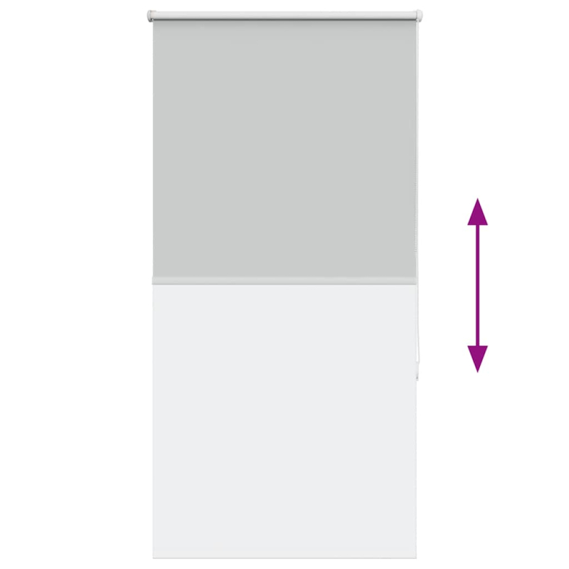 Verdunkelungsrollo Hellgrau 65x130 cm Stoffbreite 60,7 cm