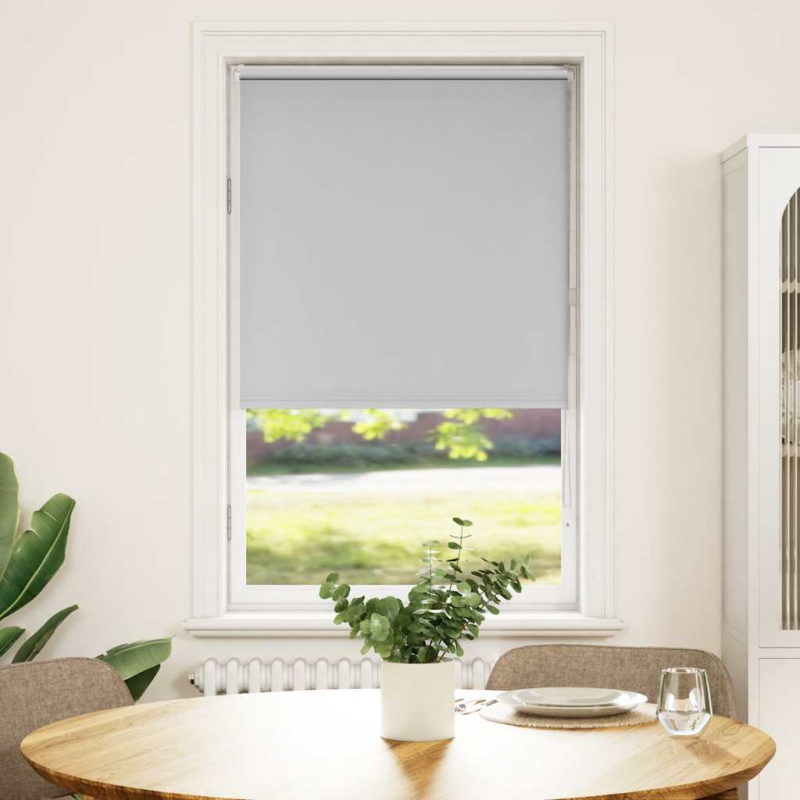 Verdunkelungsrollo Hellgrau 75x130 cm Stoffbreite 70,7 cm