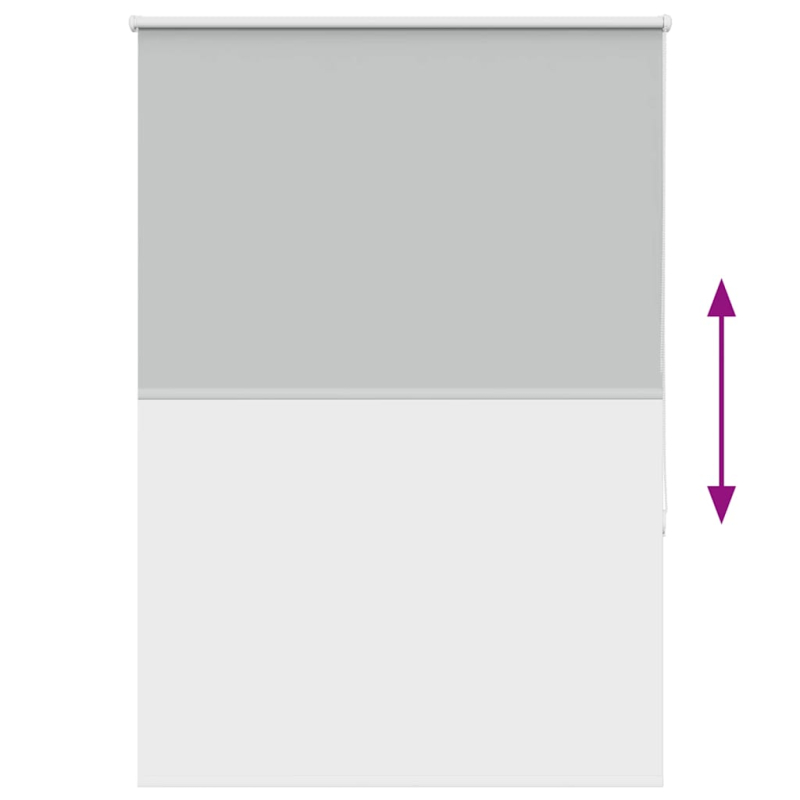 Verdunkelungsrollo Hellgrau 115x130cm Stoffbreite 110,7cm