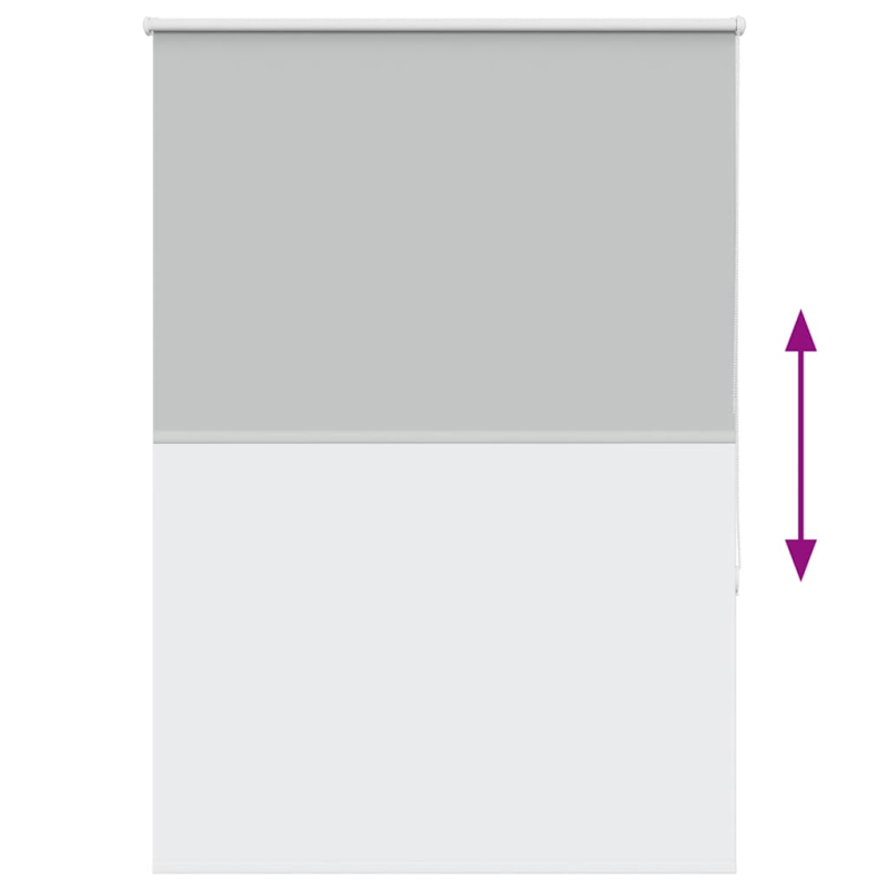 Verdunkelungsrollo Hellgrau 115x175cm Stoffbreite 110,7cm