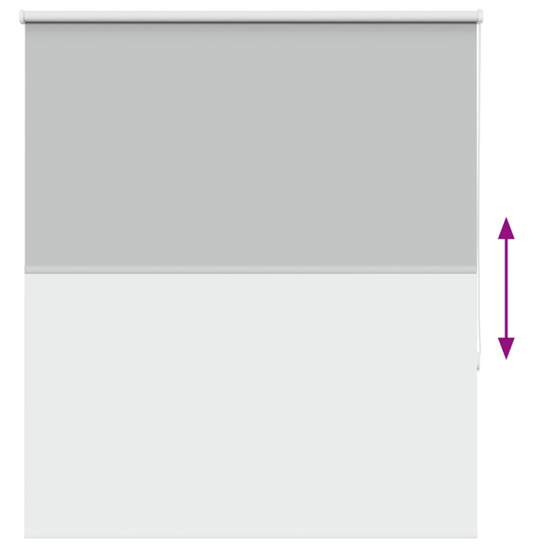 Verdunkelungsrollo Hellgrau 125x175cm Stoffbreite 121,6cm