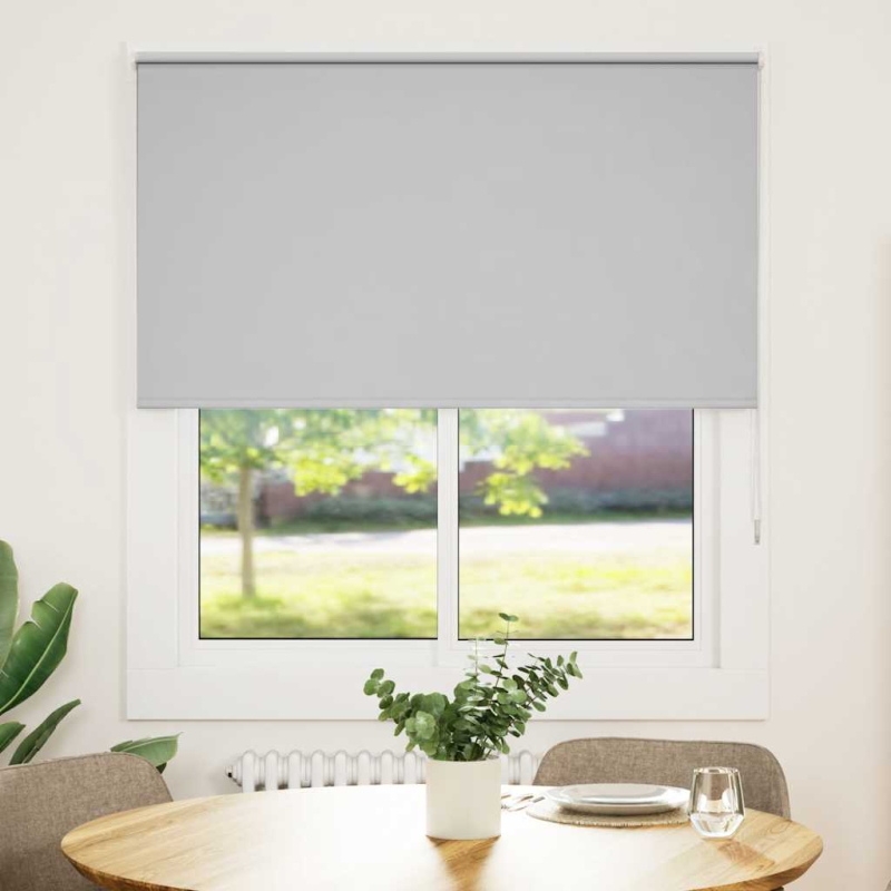 Verdunkelungsrollo Hellgrau 130x175cm Stoffbreite 126,6cm