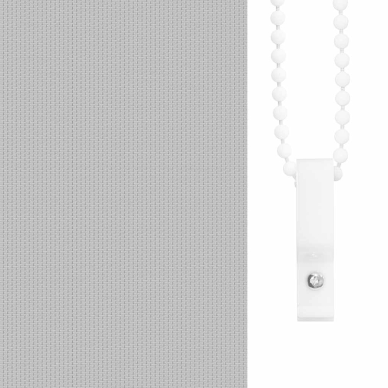 Verdunkelungsrollo Hellgrau 130x175cm Stoffbreite 126,6cm