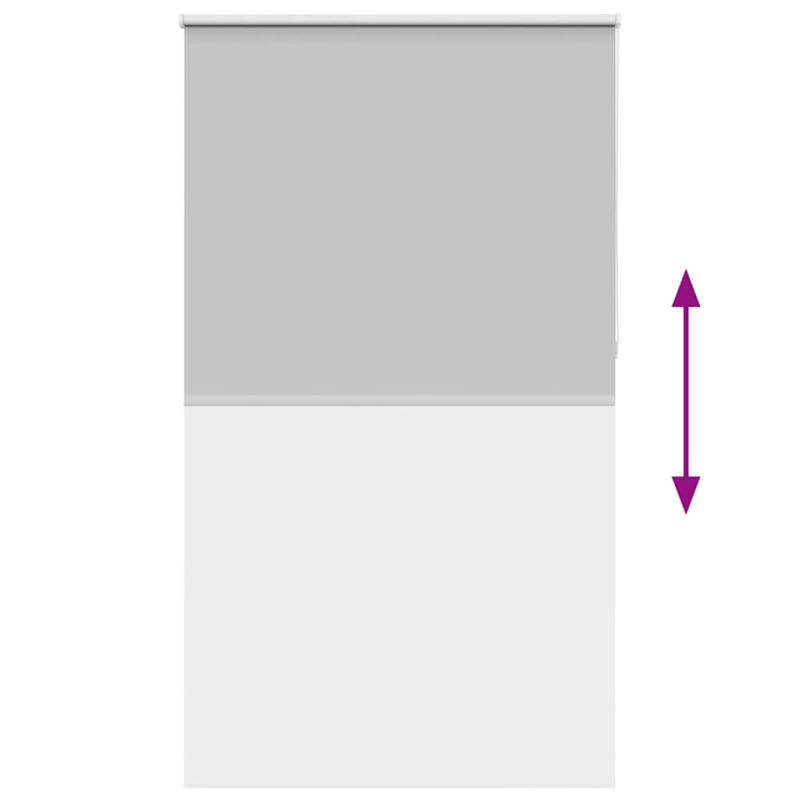 Verdunkelungsrollo Hellgrau 120x210cm Stoffbreite 116,6cm