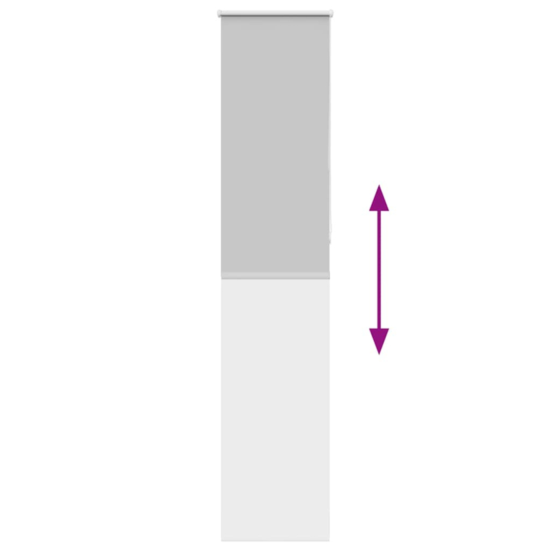 Verdunkelungsrollo Hellgrau 55x230 cm Stoffbreite 50,7 cm