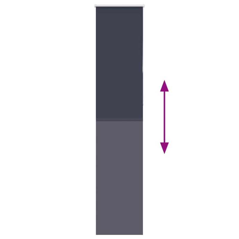 Verdunkelungsrollo Marineblau 55x230cm Stoffbreite 50,7 cm