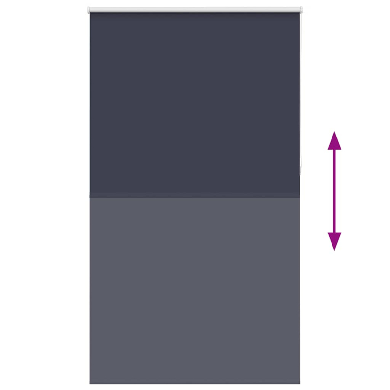 Verdunkelungsrollo Marineblau 130x230 cm Stoffbreite 126,6 cm