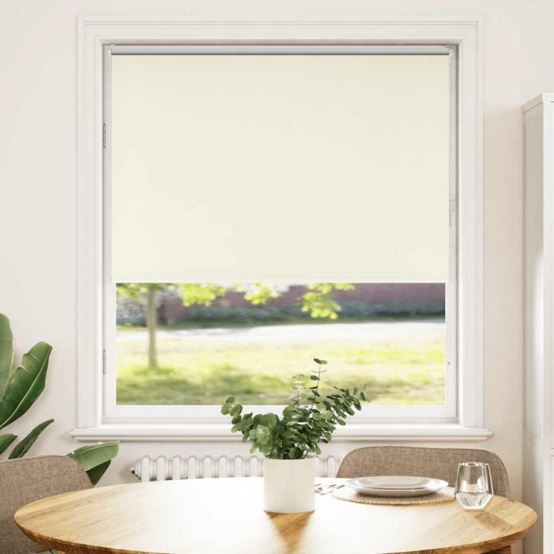 Verdunkelungsrollo Cremeweiß 95x150cm Stoffbreite 90,7 cm