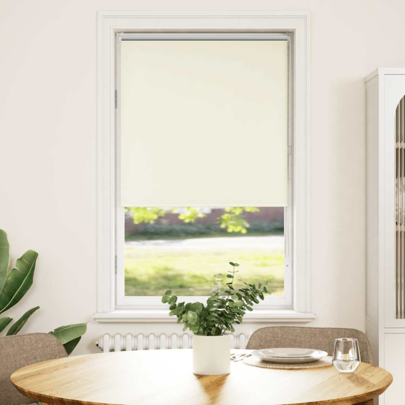 Verdunkelungsrollo Cremeweiß 75x175cm Stoffbreite 70,7 cm