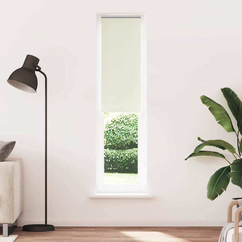 Verdunkelungsrollo Cremeweiß 45x210cm Stoffbreite 40,7 cm