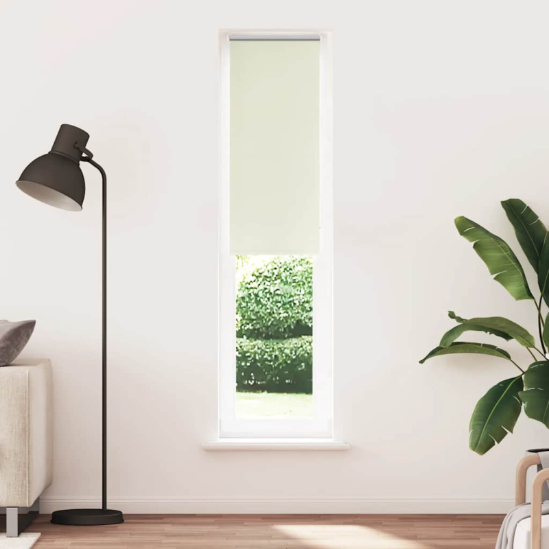 Verdunkelungsrollo Cremeweiß 60x210cm Stoffbreite 55,7 cm