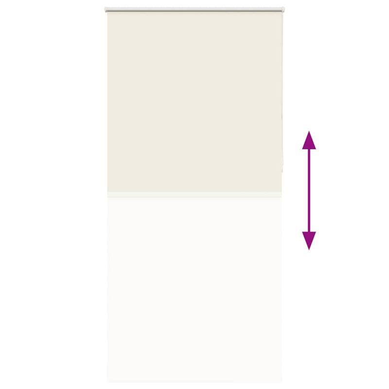 Verdunkelungsrollo Cremeweiß 95x210cm Stoffbreite 90,7 cm