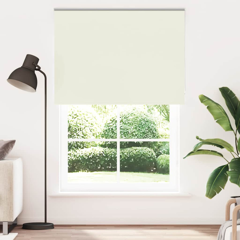 Verdunkelungsrollo Cremeweiß 165x210cm Stoffbreite 161,6cm