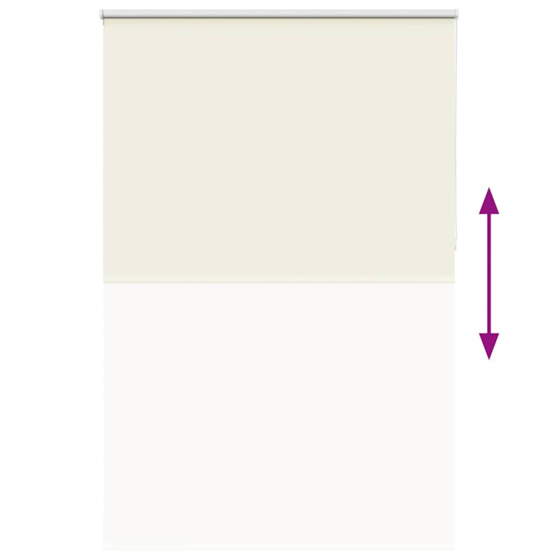 Verdunkelungsrollo Cremeweiß 165x230cm Stoffbreite 161,6cm