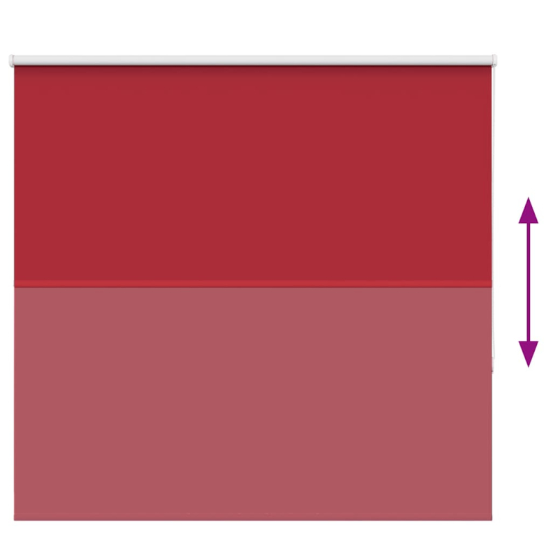 Verdunkelungsrollo Rot 150x130cm Stoffbreite 146,6cm Polyester