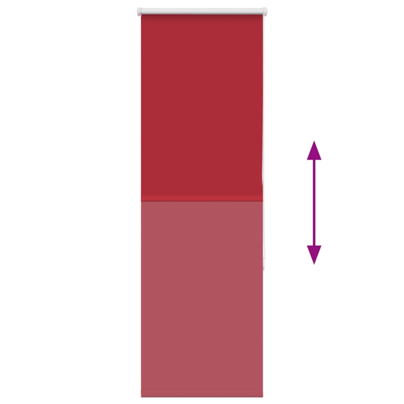 Verdunkelungsrollo Rot 40x150cm Stoffbreite 35,7cm Polyester