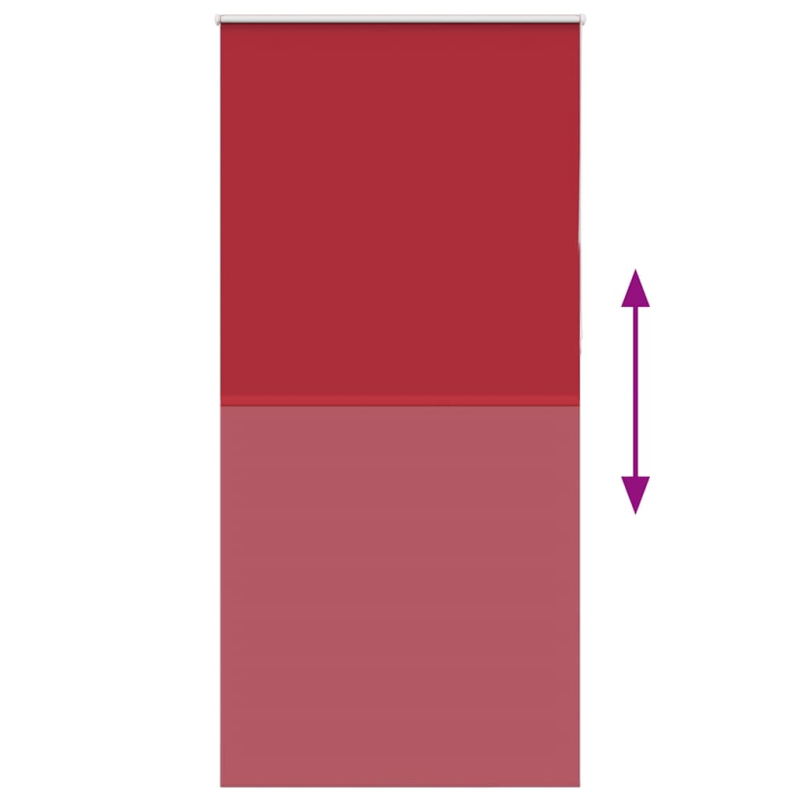 Verdunkelungsrollo Rot 110x210cm Stoffbreite 105,7cm Polyester