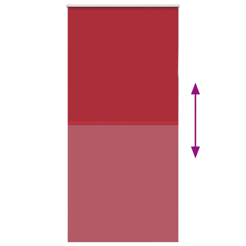 Verdunkelungsrollo Rot 110x230cm Stoffbreite 105,7cm Polyester