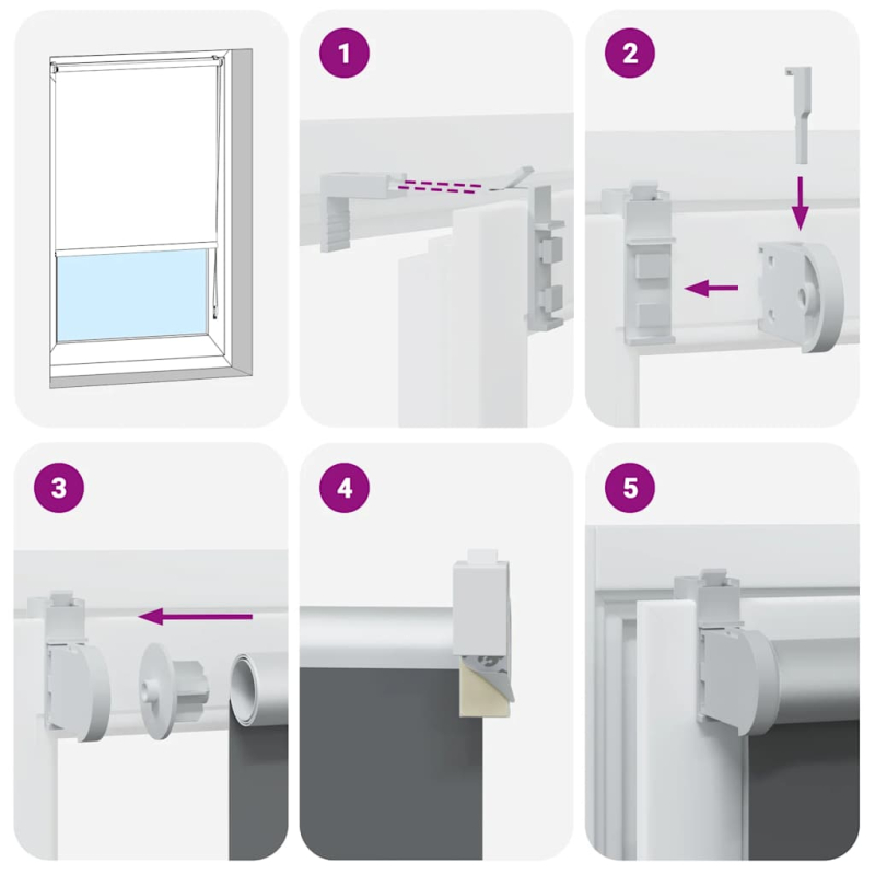 Verdunkelungsrollo Rot 120x230cm Stoffbreite 116,6cm Polyester