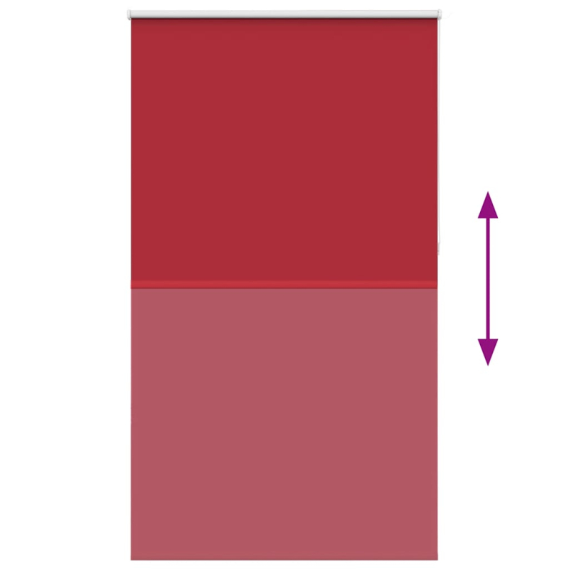 Verdunkelungsrollo Rot 130x230cm Stoffbreite 126,6cm Polyester