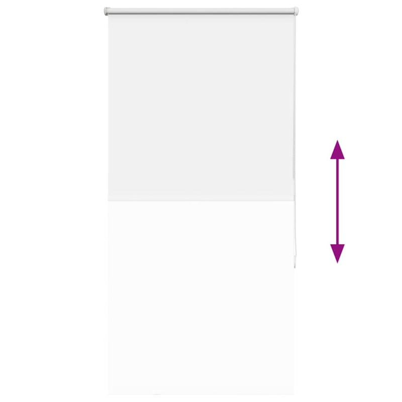 Verdunkelungsrollo Weiß 75x130cm Stoffbreite 70,7 cm Polyester