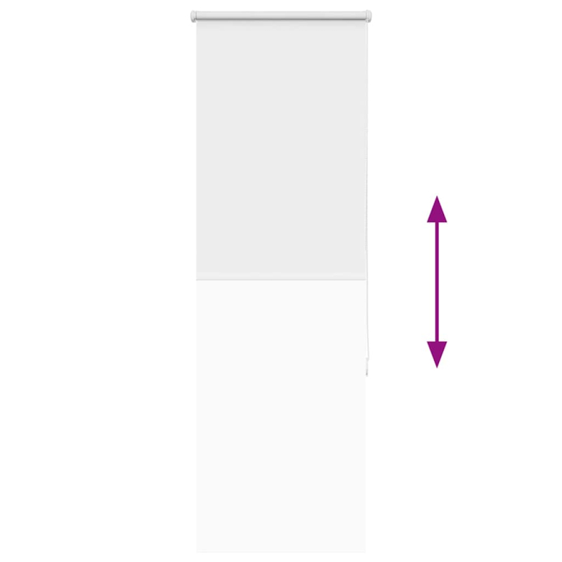 Verdunkelungsrollo Weiß 50x175cm Stoffbreite 45,7 cm Polyester