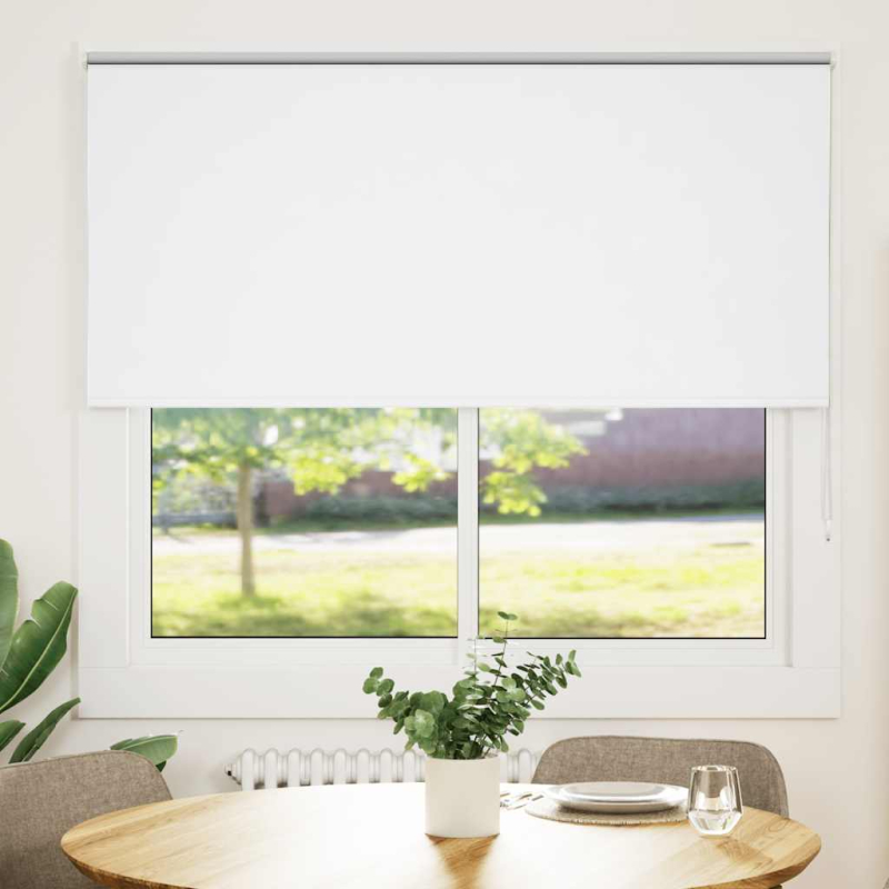 Verdunkelungsrollo Weiß 155x175 cm Stoffbreite 151,6 cm