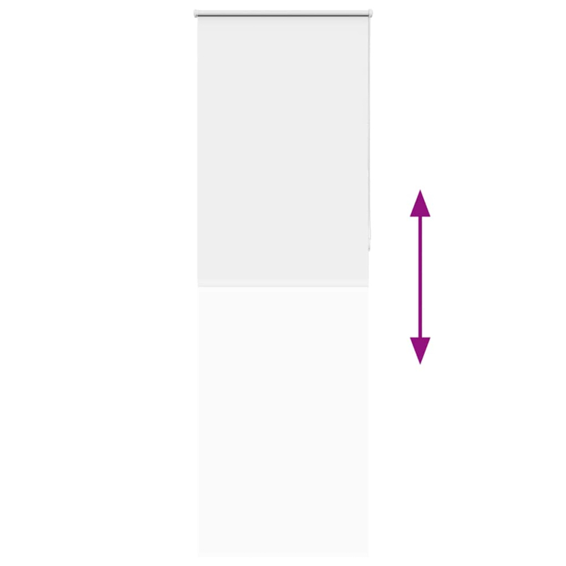 Verdunkelungsrollo Weiß 75x210cm Stoffbreite 70,7 cm Polyester