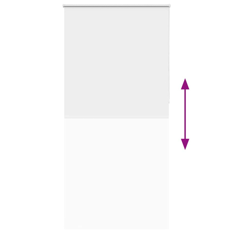 Verdunkelungsrollo Weiß 100x210cm Stoffbreite 95,7cm Polyester