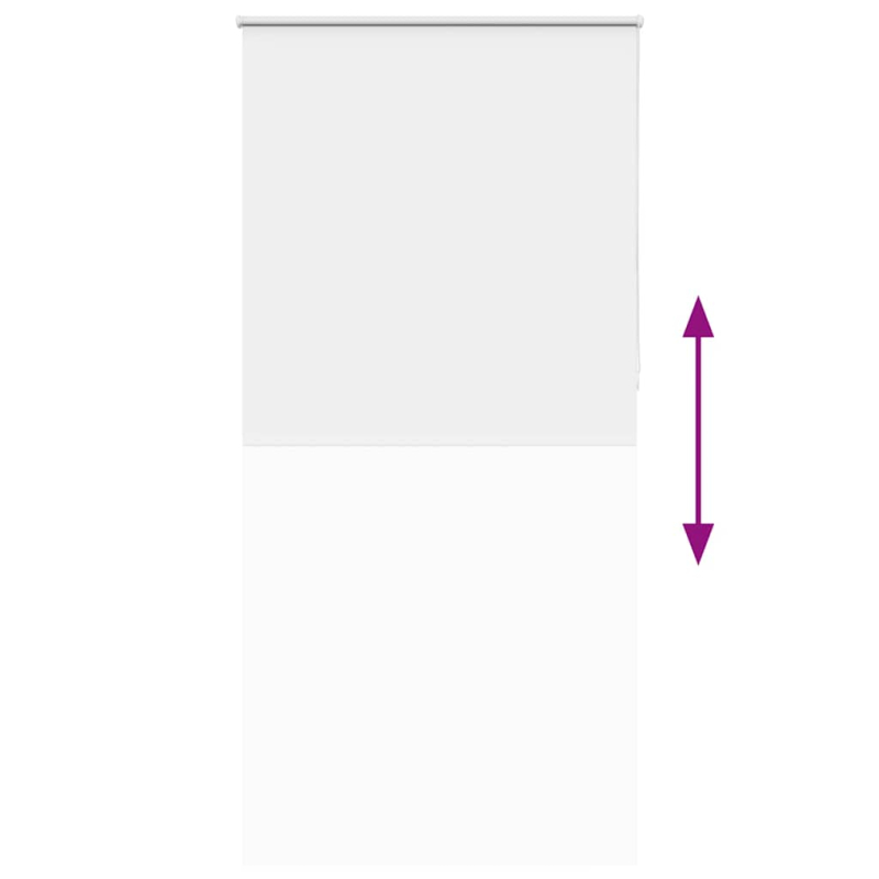 Verdunkelungsrollo Weiß 90x230cm Stoffbreite 85,7 cm Polyester
