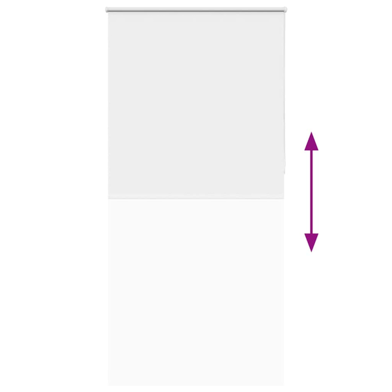 Verdunkelungsrollo Weiß 95x230cm Stoffbreite 90,7 cm Polyester